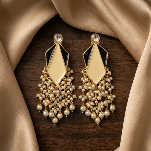 Elegant Meena Kari Earrings