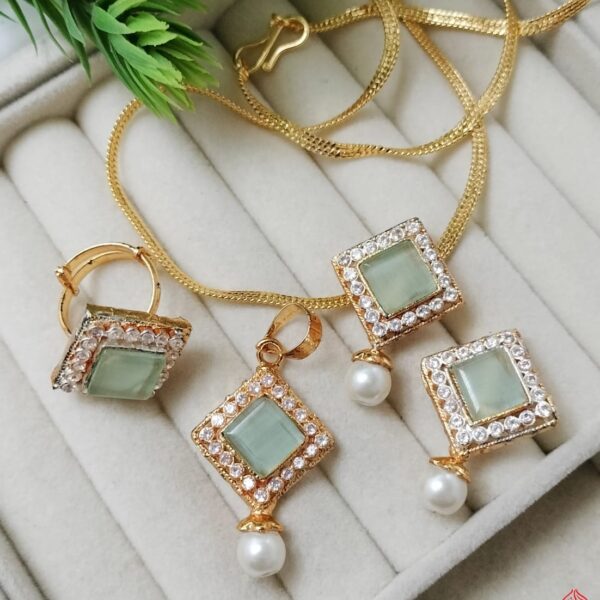 New Egyptian Design Combo Set with Adjustable Ring