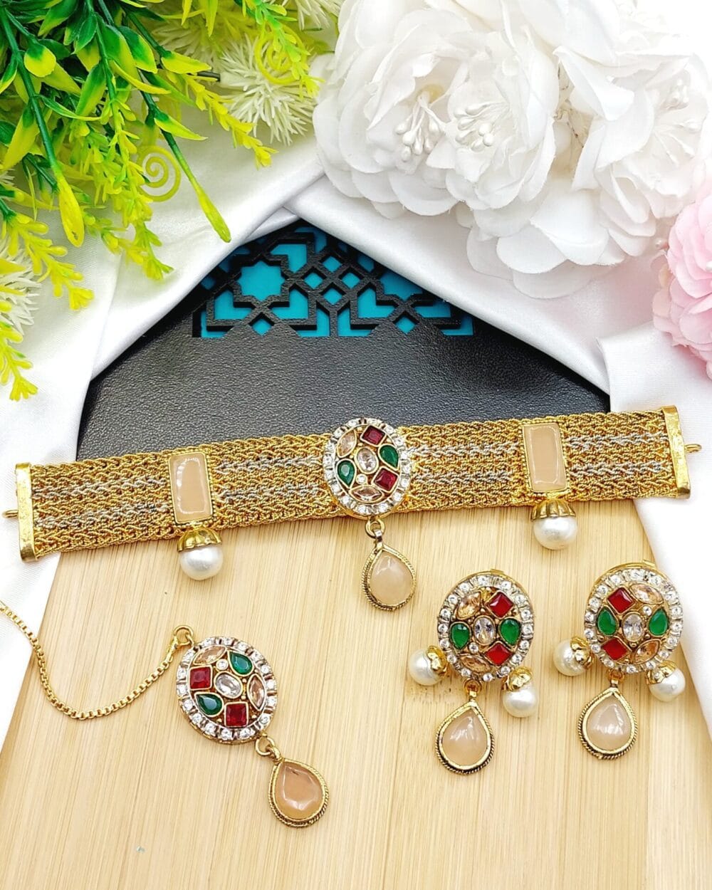 Egyptian Zircon Stone Choker Set - Image 6