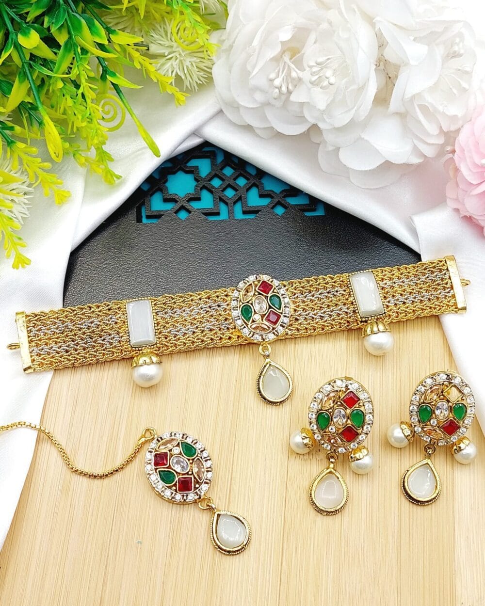 Egyptian Zircon Stone Choker Set - Image 3