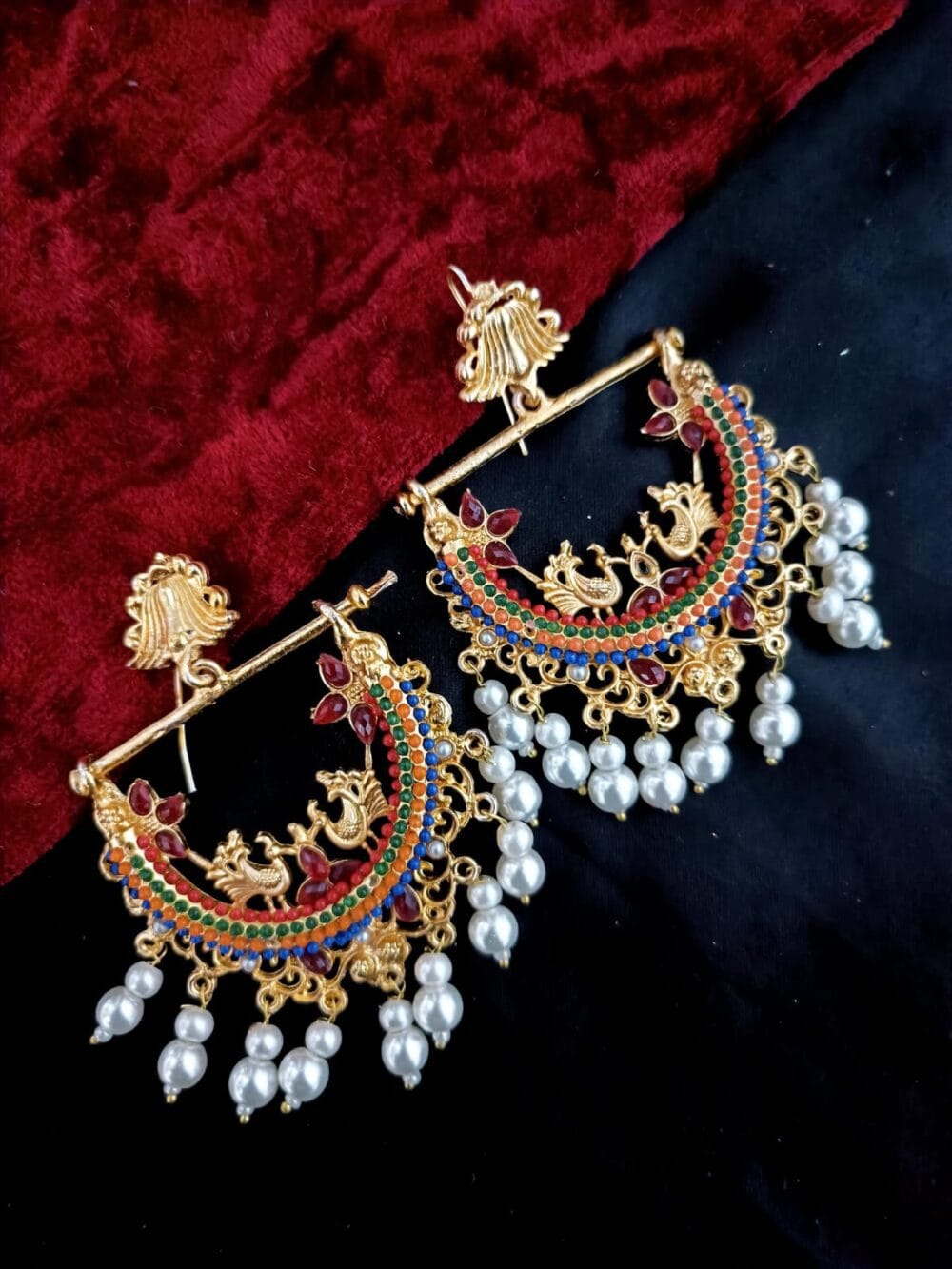 Chand Baali Kundan Earrings