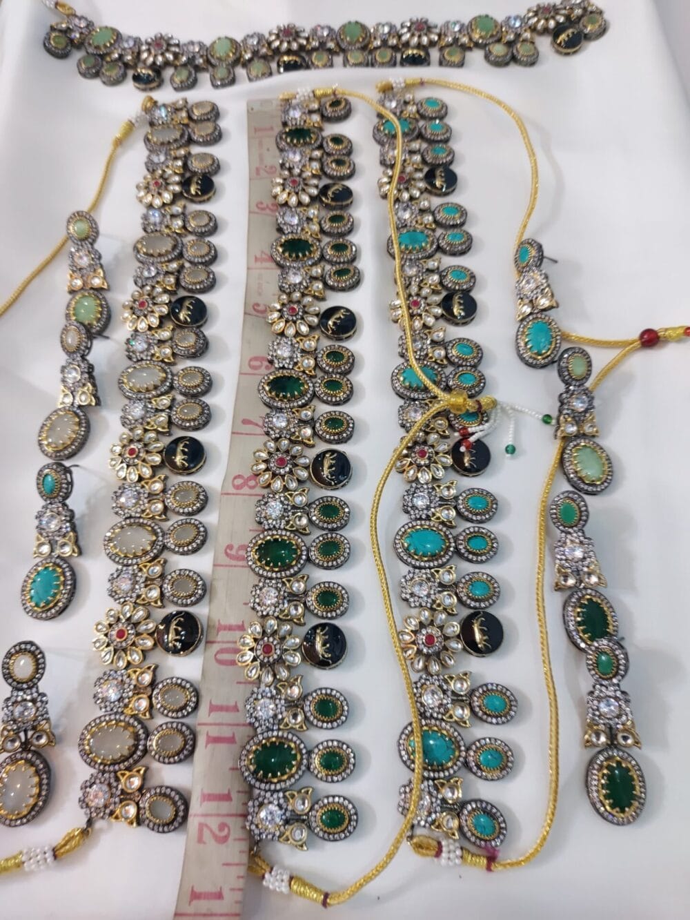 Sabyasachi Jewellery Original collection Big Necklace with Earring Set - Image 6
