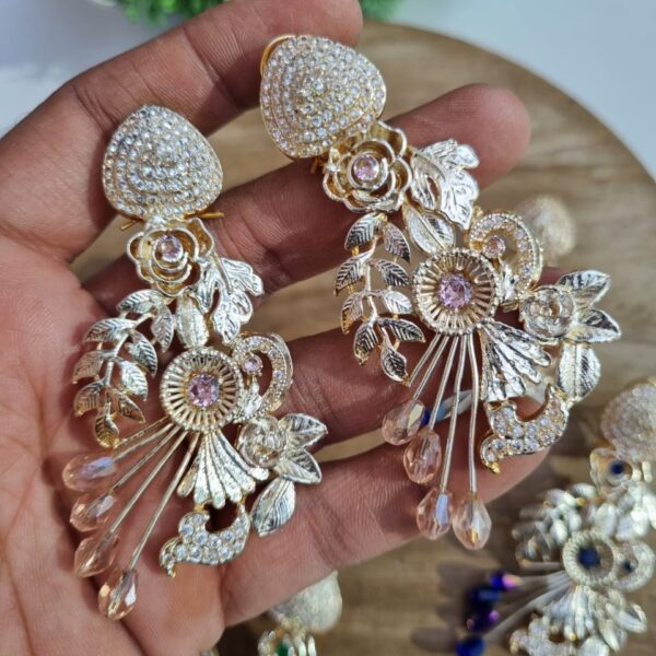 Most Beautiful New Fancy Designer Zircon Earrings