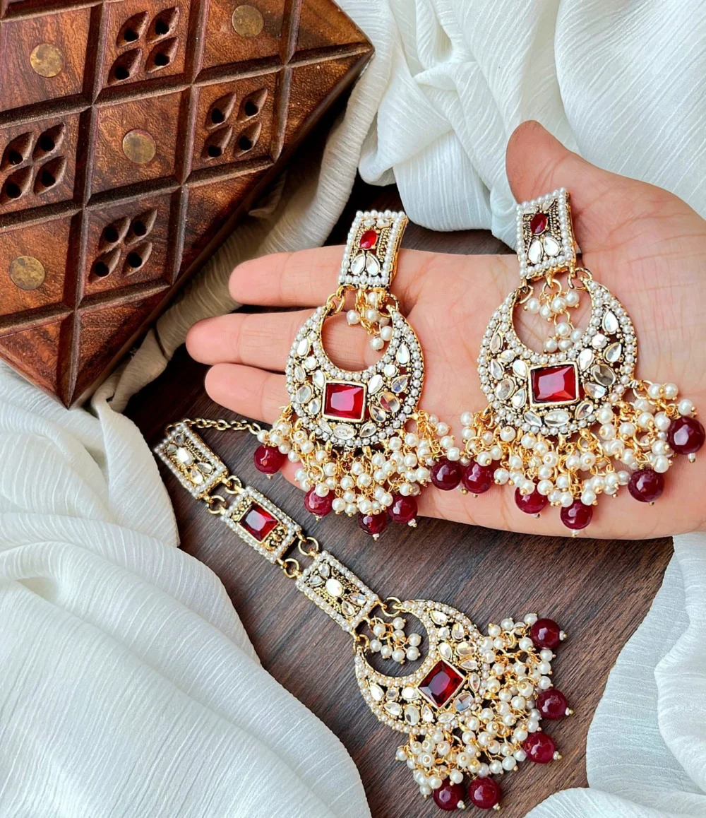 Egyptian Style Tikka Set with Earrings - Image 7