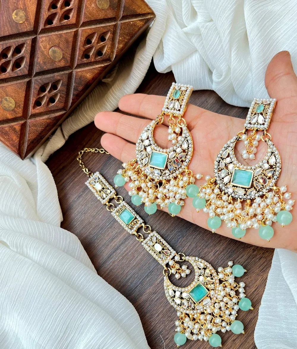 Egyptian Style Tikka Set with Earrings - Image 4