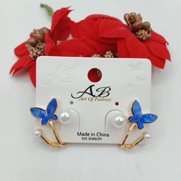 Butterfly Pearl Studs