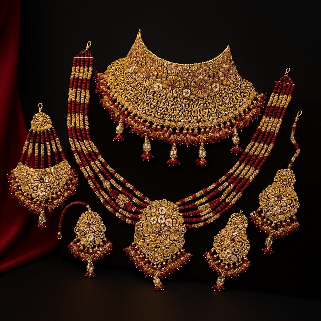 Gold Plated Bridal Set