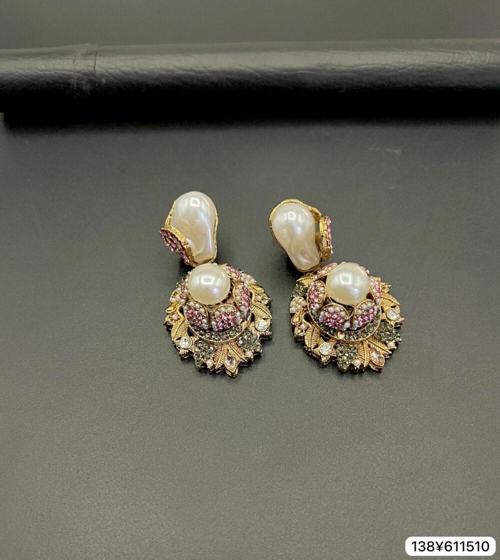 Pearl Drop Earrings - Image 2