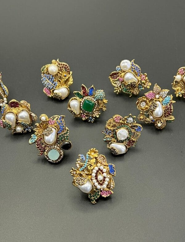 MOP Designer Adjustable Rings