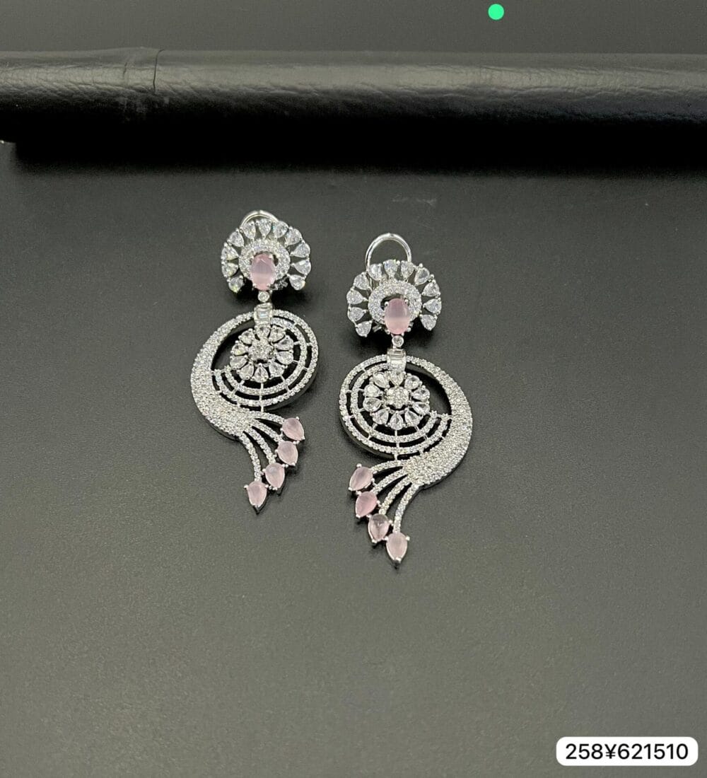 American Diamond Real Stone Earrings - Image 6