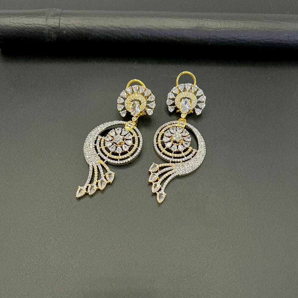 American Diamond Real Stone Earrings - Image 7
