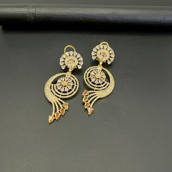 American Diamond Real Stone Earrings