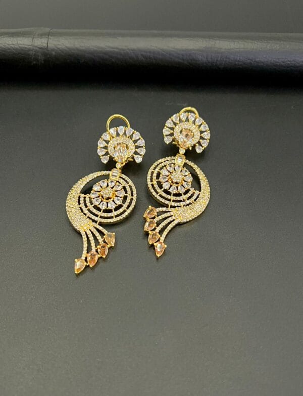 American Diamond Real Stone Earrings