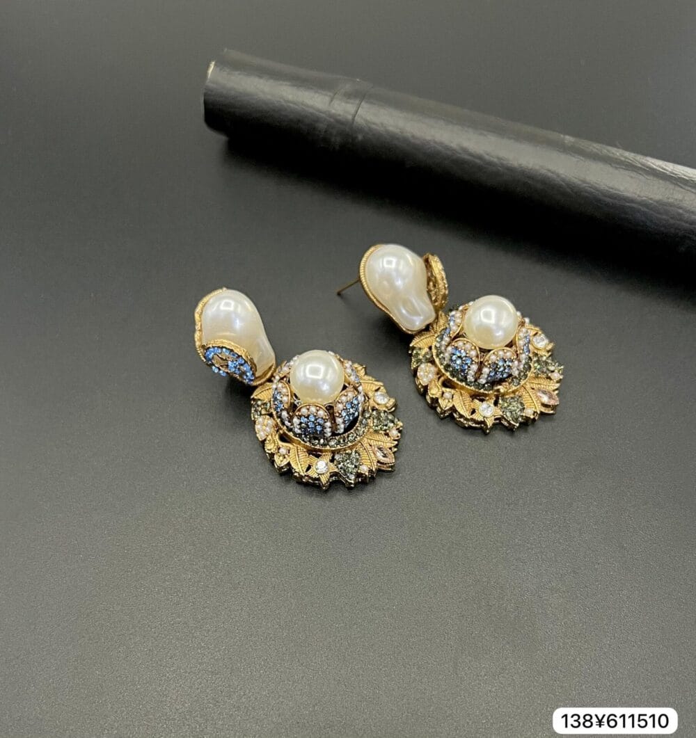 Pearl Drop Earrings - Image 5