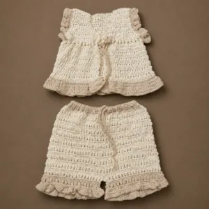 Handmade Crochet Top and Shorts Set