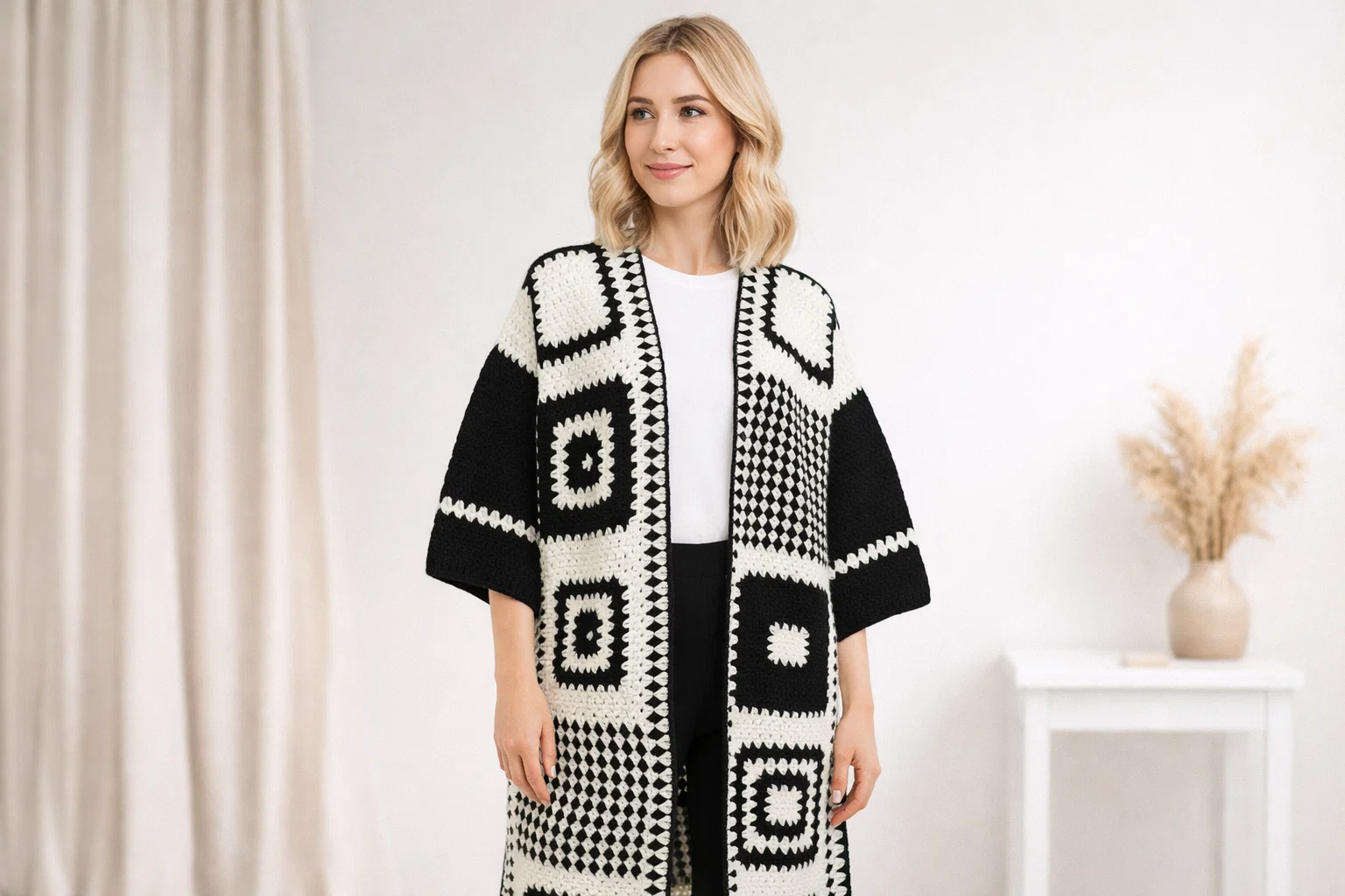 Black and white Cardigan Black and white Cardigan